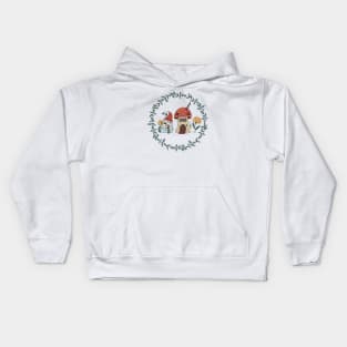 Gnome and a Fly Agaric House Kids Hoodie